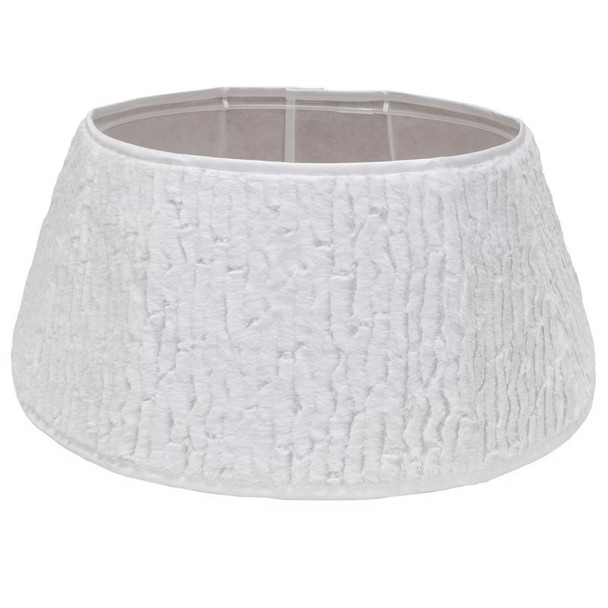 TR CLLR FAUX FUR WHT 11"