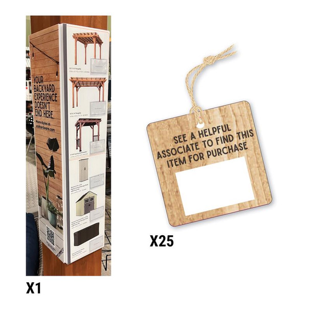 SIGNAGE KIT PERGOLA 24"