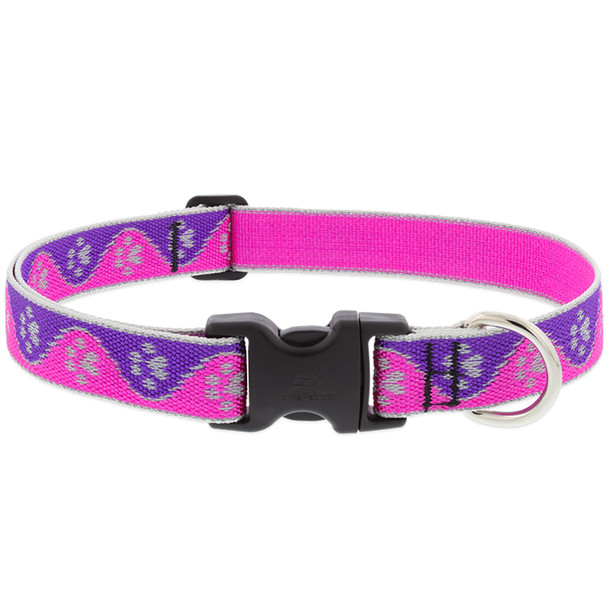 DOG COLLAR 28" PNK PAWS