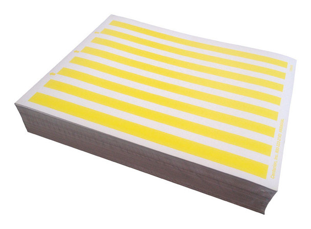 LATEX LASR BIN LABEL YLW