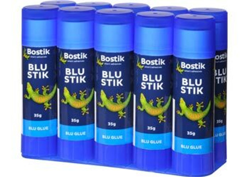  Bostik Blu-Tack Reusable Adhesive: 75g, 5 strips- orange,  green, pink, blue & yellow / Assorted (Orange, Green, Pink, Blue & Yellow)  : Adhesive Putty : Office Products