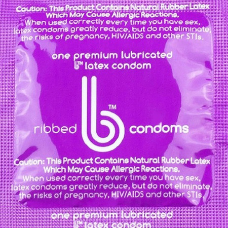 b Condoms Ribbed