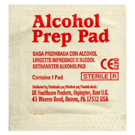 Alcohol Prep Pads Sterile Medium 2 Ply