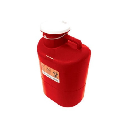 23 qt Maxxim Sharps Container  XL Wide Mouth Red