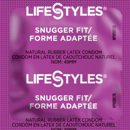 LifeStyles Snugger Fit lubricated condoms