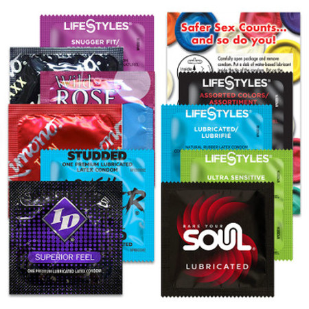 SSKit#4 Large Assortment of Lubricated Condoms Kit