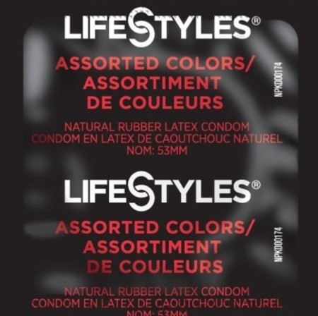 LifeStyles Color Assortment lubricated condoms