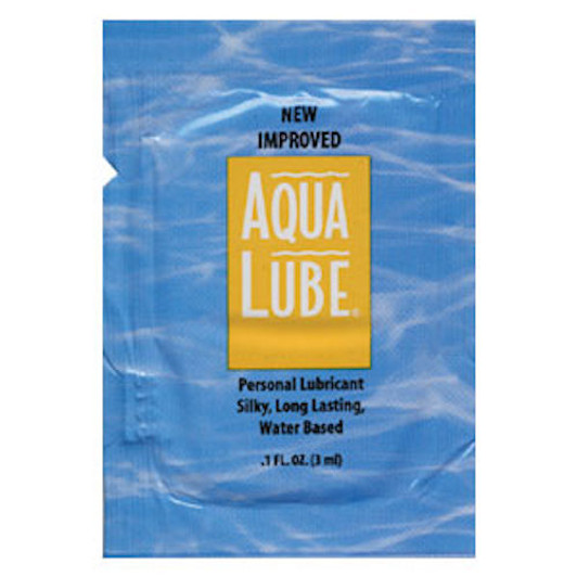 Aqua Lube 3ml foil sachet water based personal lubricant