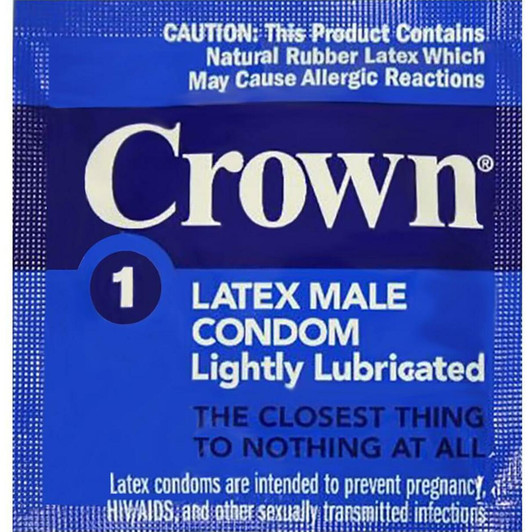 Crown Lubricated condoms, the closest thing to nothing at all!