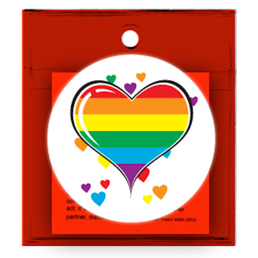 Rainbow Hearts Carnival Condom Beads Assorted Colors