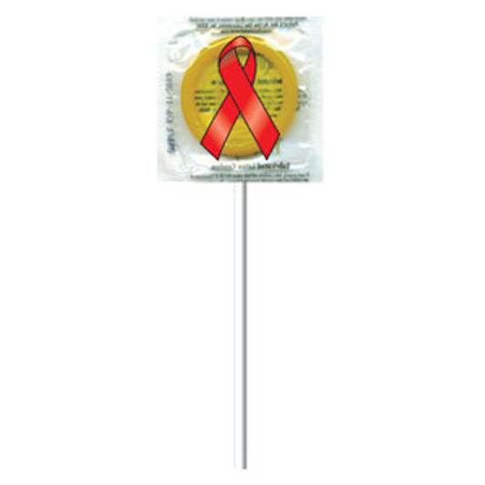 Red Ribbon AIDS Awareness Pleasure Pop