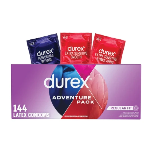 Durex Adventure Variety Pack Condom Assortment Box