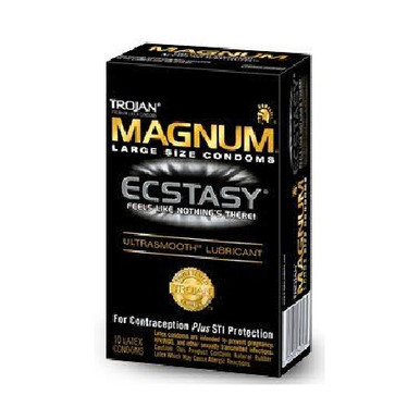 Trojan Magnum Ecstasy Ultrasmooth lub. condoms 10-pack