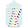 Candy Jar of Candy Sticks