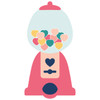 Heart Bubble Gum Machine