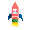 Space Valentine Rocketship Treat Boxes - Download