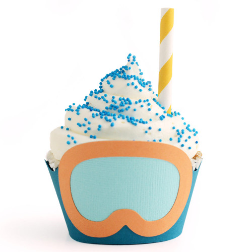 Tropical Cupcake Wrapper: Snorkel