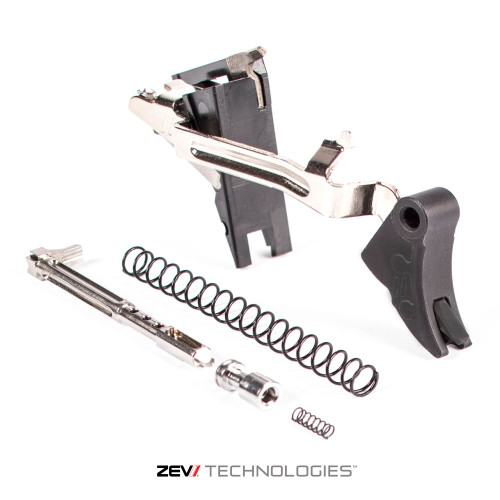 ZEV PRO TRIGGER 9MM CURVED FACE UPGRADE ULTIMATE KIT 4TH GEN W Black SAFETY