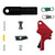 M&P Forward Set Sear & Flat Faced Trigger Kit - Aluminum (FSS) - Red