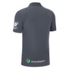 Soudley AFC SNR Gun Metal/Neon Sky Blue Polo Shirt