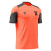 John O'Groats FC SNR Neon Coral/Gun Metal Training T-Shirt