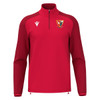 Sharpness AFC JNR Red 1/4 Zip Training Top