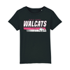 Walcats Girls Rugby JNR #SUPPORTMYCLUB Black T-Shirt