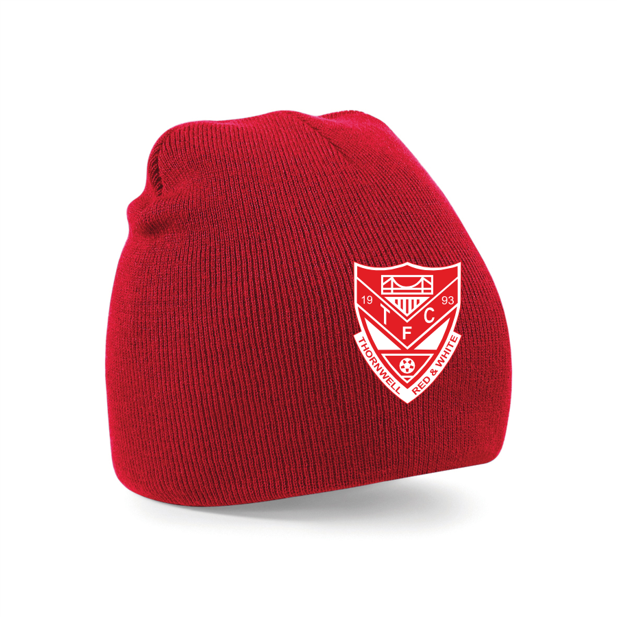 Thornwell Red White FC Beanie Hat - Main Image