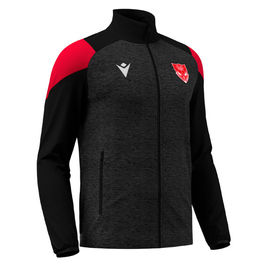Thornwell Red & White FC SNR Black/Red Tracksuit Jacket