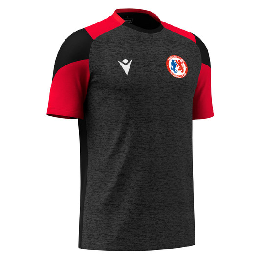Fairford Town FC JNR Black/Red Training T-Shirt