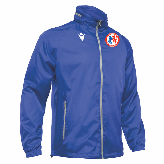 Fairford Town FC JNR Royal Blue Full Zip Windbreaker Jacket
