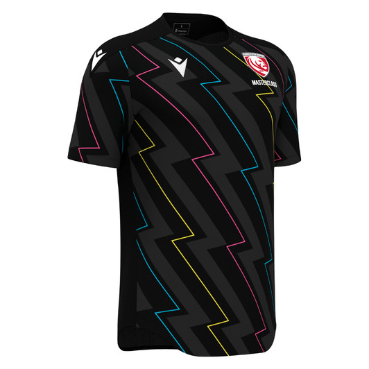 Gloucester Rugby Masterclass SNR Black/Thunder Training T-Shirt