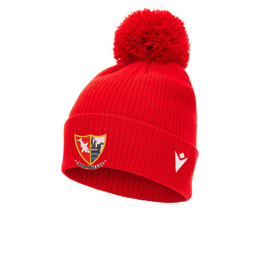 Sharpness AFC SNR Red Bobble Hat