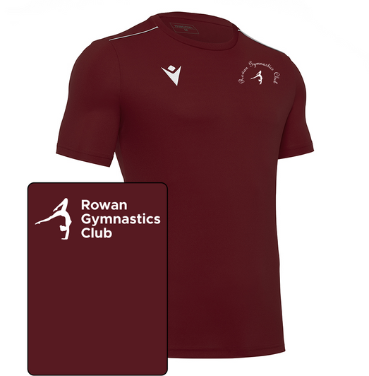Rowan Gymnastics Club JNR Maroon Training T-Shirt