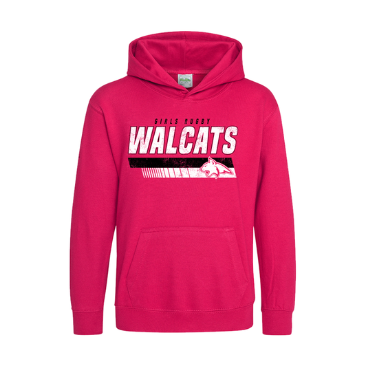 Walcats Girls Rugby JNR #SUPPORTMYCLUB Pink Hoodie