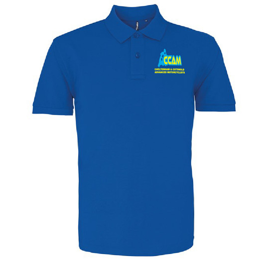 Cheltenham & Cotswold Advanced Motorcyclists SNR Royal Blue Polo Shirt