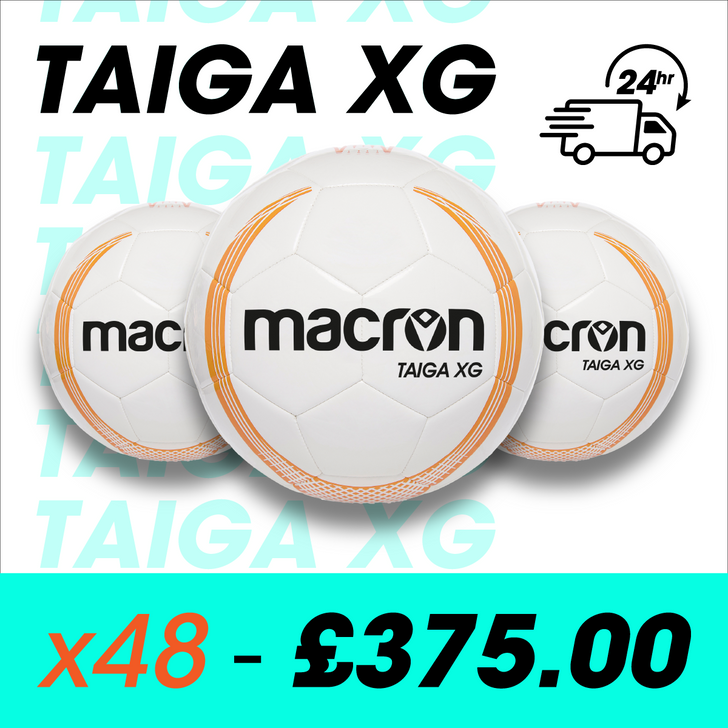 Taiga XG Training Ball - White/Neon Orange x 48