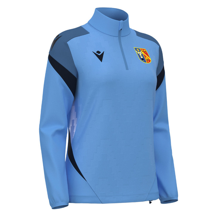 Archbishop Tenison's C of E High School Staff SNR Womens Indigo Sky Blue/Navy Blue 1/4 Zip Top