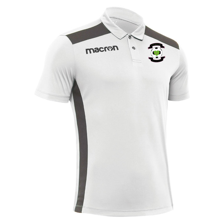 Heart of Gloucester FC SNR White/Gun Metal Polo Shirt