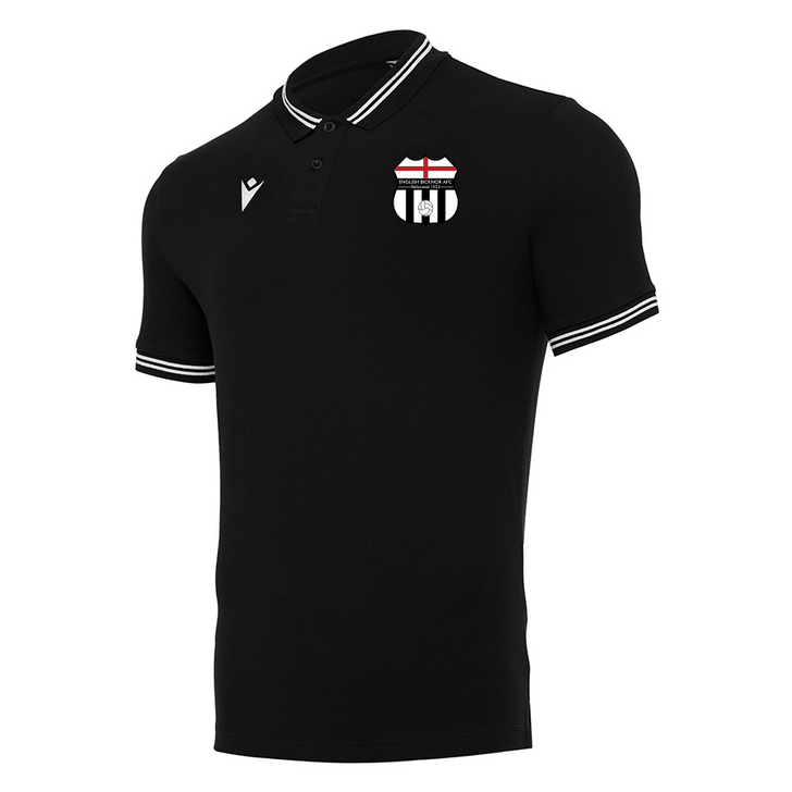 English Bicknor AFC JNR Black/White Leisure Polo Shirt