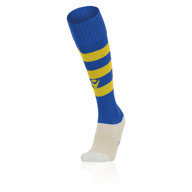 Hucclecote YFC SNR Royal Blue/Yellow Socks (5PK)