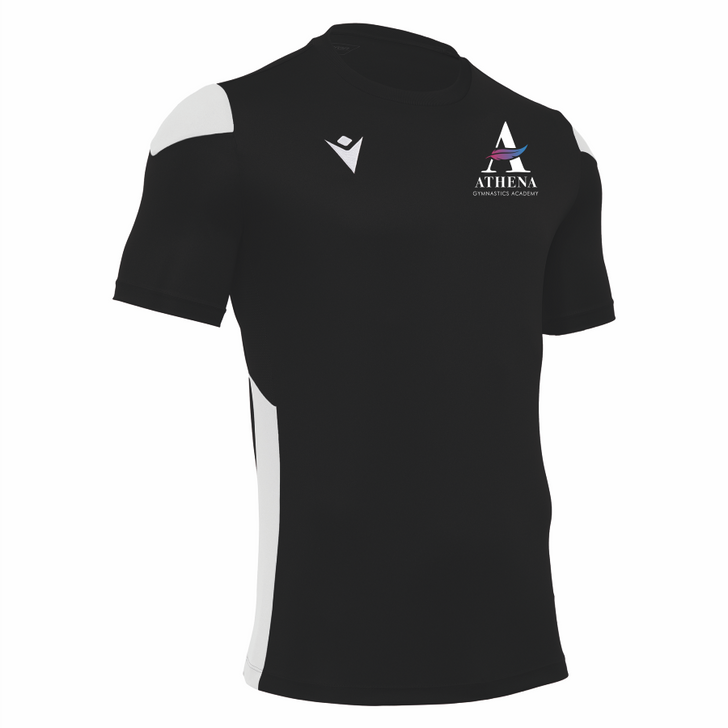 Athena Gymnastics Academy JNR Black/White Competition T-Shirt
