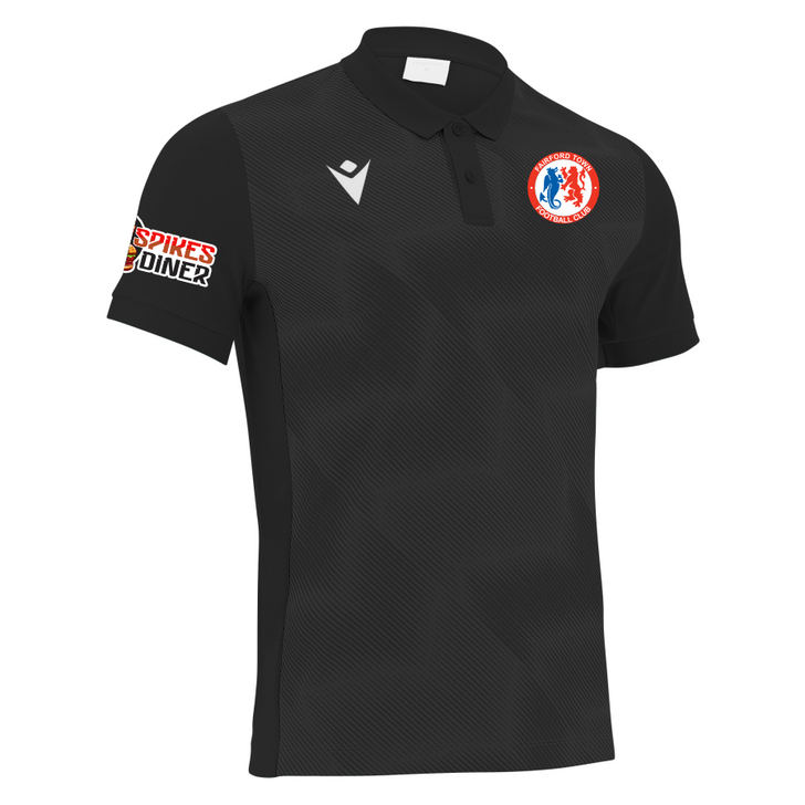Fairford Town FC SNR Black Sports Polo Shirt