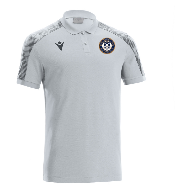 Hungerford Town FC JNR Silver/Gun Metal Sports Polo Shirt