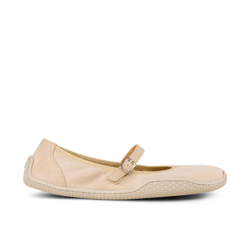 Koel Valeria II Suede Grounding Beige barefoot ballerina