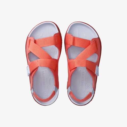 Groundies Twig Kids Rouge/Sky Blue barefoot sandaal kind detail 1
