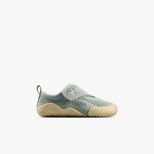 Vivobarefoot Motus Knit Toddlers Glacial Green barefoot babyschoen