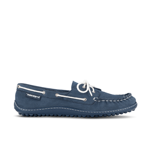 Leguano Moreccasin blauwe nubuck barefoot mocassin