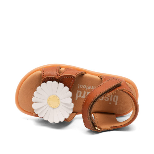 Bisgaard Oya Cognac barefoot sandaal kind detail 2