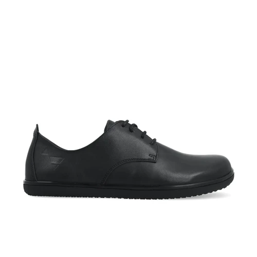 Angles Chronos 2.0 Black leren barefoot veterschoen